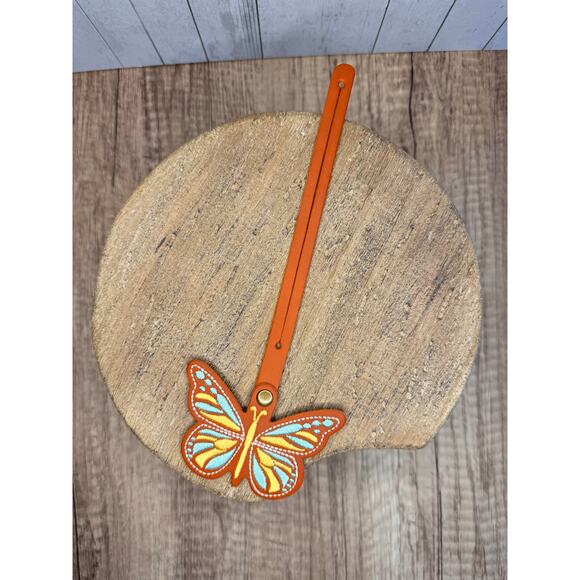 Portland Leather Butterfly Charm Orange Butterfly Monarca Charm CLOWNFISH - Picture 6 of 6